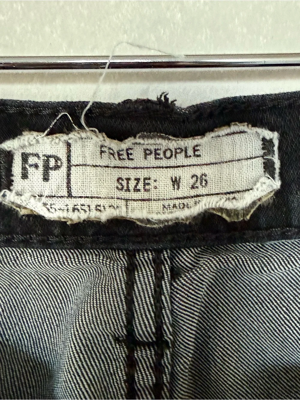Free People High Rise Black Skinny Jeans Women 26